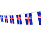 Iceland Flag Icelandic Flag,100Feet/76Pcs National Country World Pennant Flags Banner,Party Decorations Supplies For,Bar,Indoor