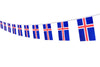 Iceland Flag Icelandic Flag,100Feet/76Pcs National Country World Pennant Flags Banner,Party Decorations Supplies For,Bar,Indoor