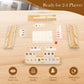 Soopotay Rummy Game for 2-4 Players, 106 Melamine Tiles, 4 Wooden Racks, Portable Case, 11.02" x 4.53"