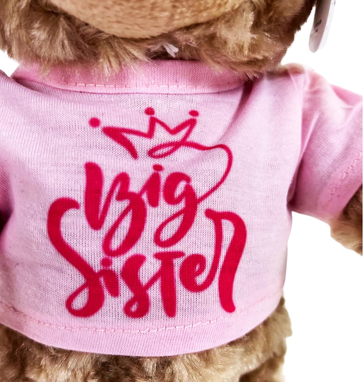 Jolitee Teddy Bear Stuffed Animal Big Sister Plush For Little Girls, Toddlers I'M A Big Sister Gift, 10 Inches