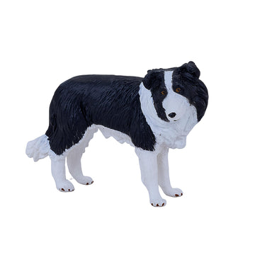 Mojo Border Collie Realistic Domesticated Animal Hand Painted Toy Figurine