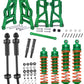 RCMYou Upgrades Part for 1/10 Slash 2WD,Rear Drive Shaft CVD & Front Axles,Alloy Front Rear Suspension Arm,Big Bore RC Shock Abs