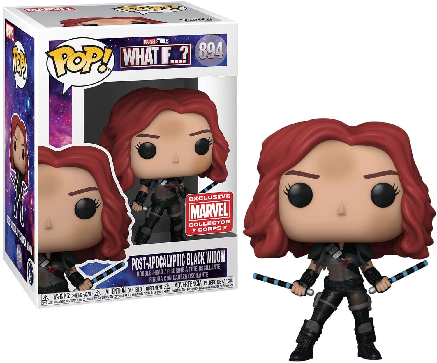 Funko Pop! Marvel What If? Post-Apocalyptic Black Widow Collector Corps 894