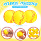 Mtlee Softball Party Favors Set Includes 12 Softball Paper Bags, 12 Silicone Bracelets, 12 Mini Foam Softball For Softball Birthday Party Supplies