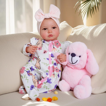 BABESIDE Reborn Baby Dolls - 20-inch Cute Soft Vinyl Realistic Baby Doll Real Life Baby Dolls with Complete Accessories Perfect
