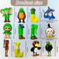 Lomencry Italian Brainrot Toy Action Figure tralalero tralala brainrot Toys Tralalero Tralala Figures Toys with Tralalero Tralala Tung Tung Sahur BRR BRR Patapim Creative 3D Collectible Toy (12PCS-A)