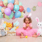 Funhot Pastel Balloons, 60 Pcs Pastel Latex Balloon, 12 Inch Macaron Red Pink Blue Purple Green Yellow Orange Balloon Colorful C