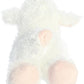 Aurora® Adorable Mini Flopsie™ Lana™ Stuffed Animal - Playful Ease - Timeless Companions - White 8 Inches