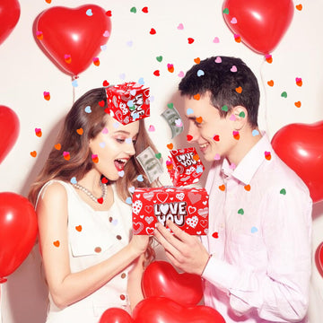 Baborui Pop Up Love You Birthday Cards With Confetti, Happy Birthday Surprise Gift Box Explosion For Money, Cash Birthday Surpri