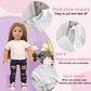 Augfrog 5 Pcs Doll T-Shirts For 18 Inch Dolls, Summer Outfit Doll Clothes Doll Accessories, Short Sleeved T-Shirts Classical Tee