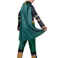 MARVEL Loki Youth Costume - Padded Jumpsuit with Detachable Cape and Plastic Headpiece Large