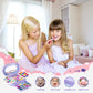 Tomons Kids Washable Makeup Kit, Fold Out Makeup Palette with Mirror, Make Up Toy Gifts for Girls - Safety Tested- Non Toxic