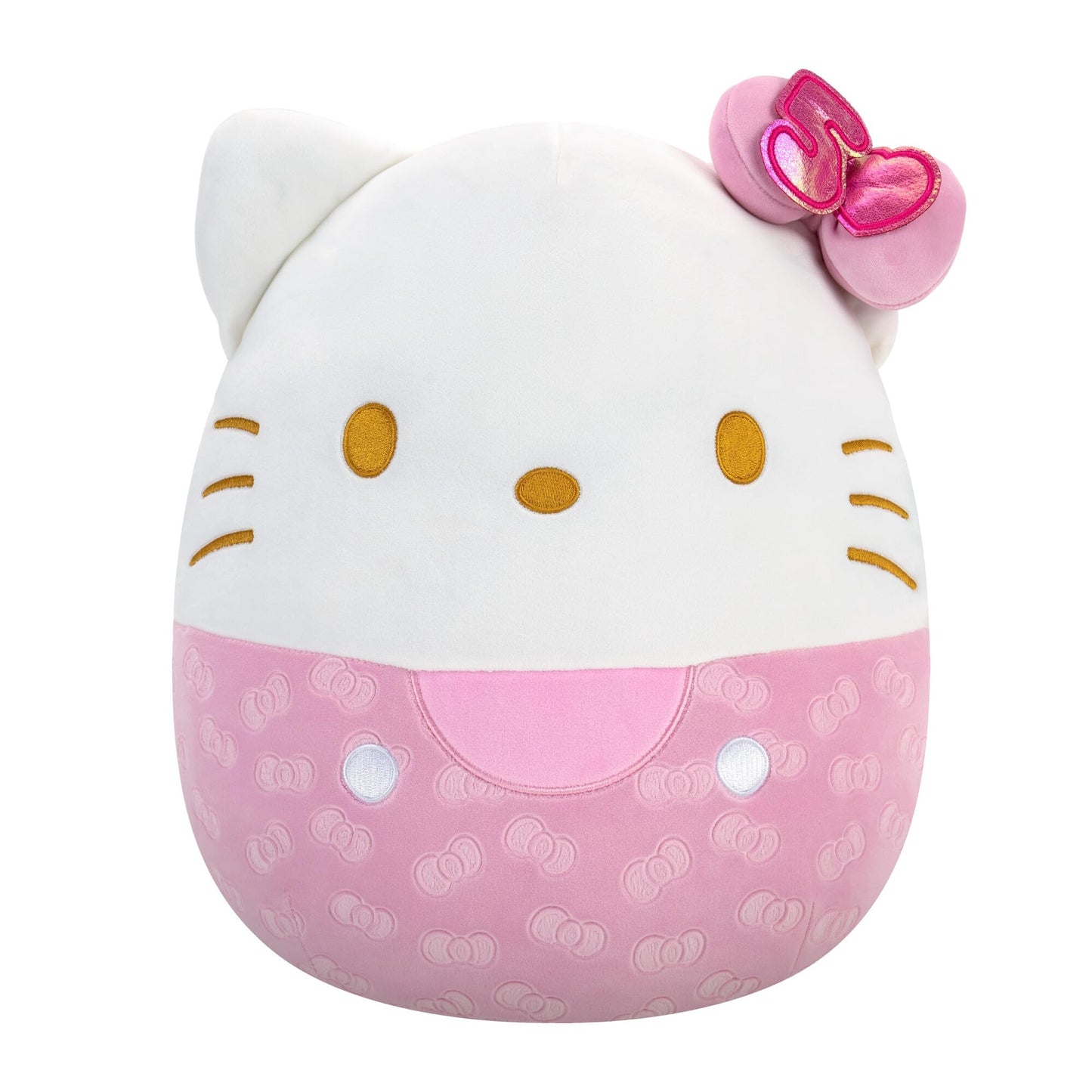 Squishmallows Original 14-Inch Plush - 50th Anniversary Pink Hello Kitty, Model SQSN00701, Soft Polyester Toy