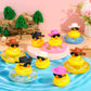 Sosation Cowboy Rubber Duck Bulk Mini Car Yellow Duckies Bath Toys Party Favor with Mini Hat Swim Circle Necklace Sunglasses Car Ornaments for Summer Birthday Swimming Supplies(48 Pcs  Novel Style)