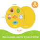Eamay Shape Sorter Toy For Toddler, Shape Puzzles And Matching Games Set With 8 Sorting Mats And 48 Everyday Objects Pieces - Learning Sorting Toys For Kids