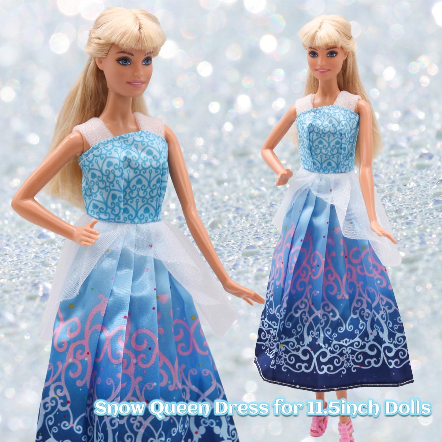 Ztweden Classic Princess Dress For 11.5 Inch Girl Dolls Wedding Party Dresses Gown For 30Cm Girl Doll Play House (6 Styles)