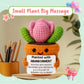 Funny Coworker Leaving Gift - Crochet Succulent Plush with Humor Message - Farewell Gift for Women Who are Quitting, Burned Out,
