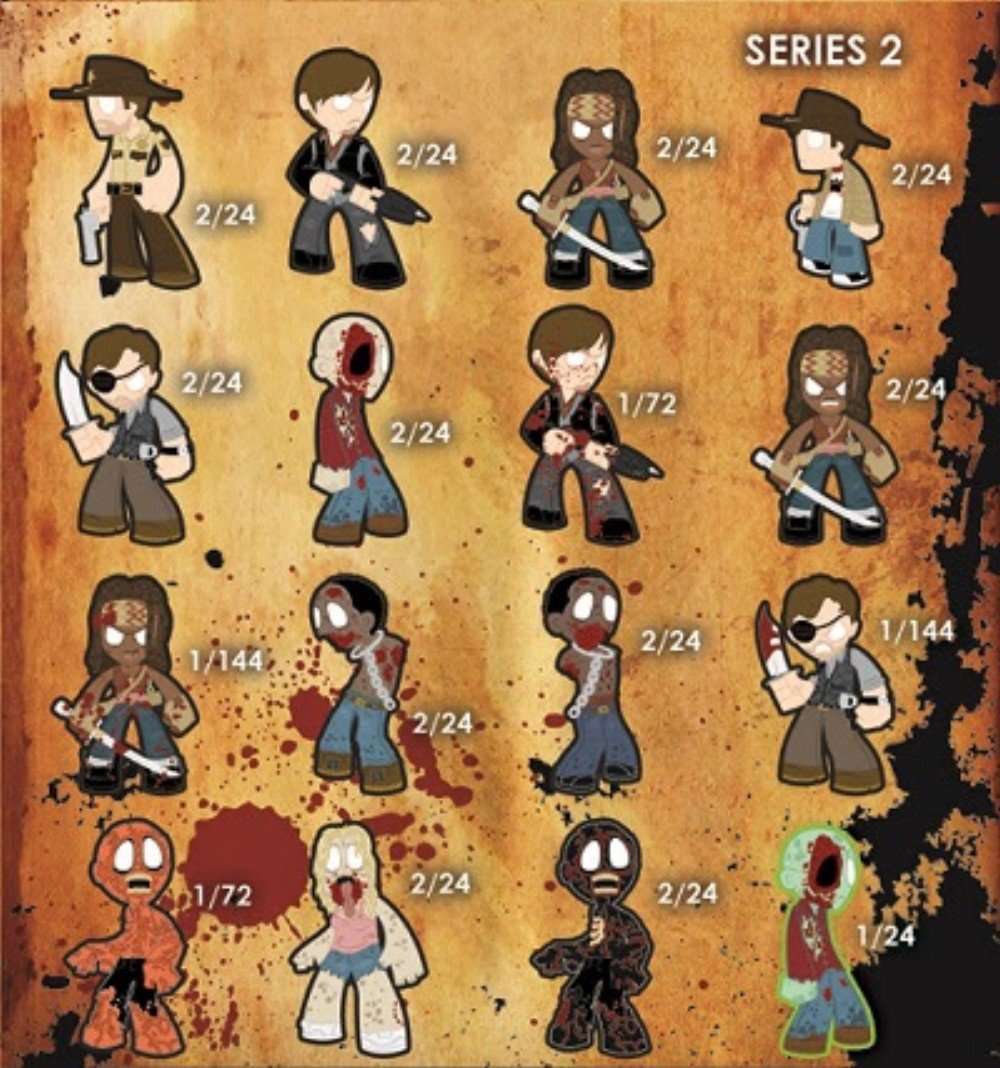 Funko Walking Dead Series 2 Mystery Mini Blind Box Figure - Multicoloured - Model 3801 - Collectible Plastic Toy