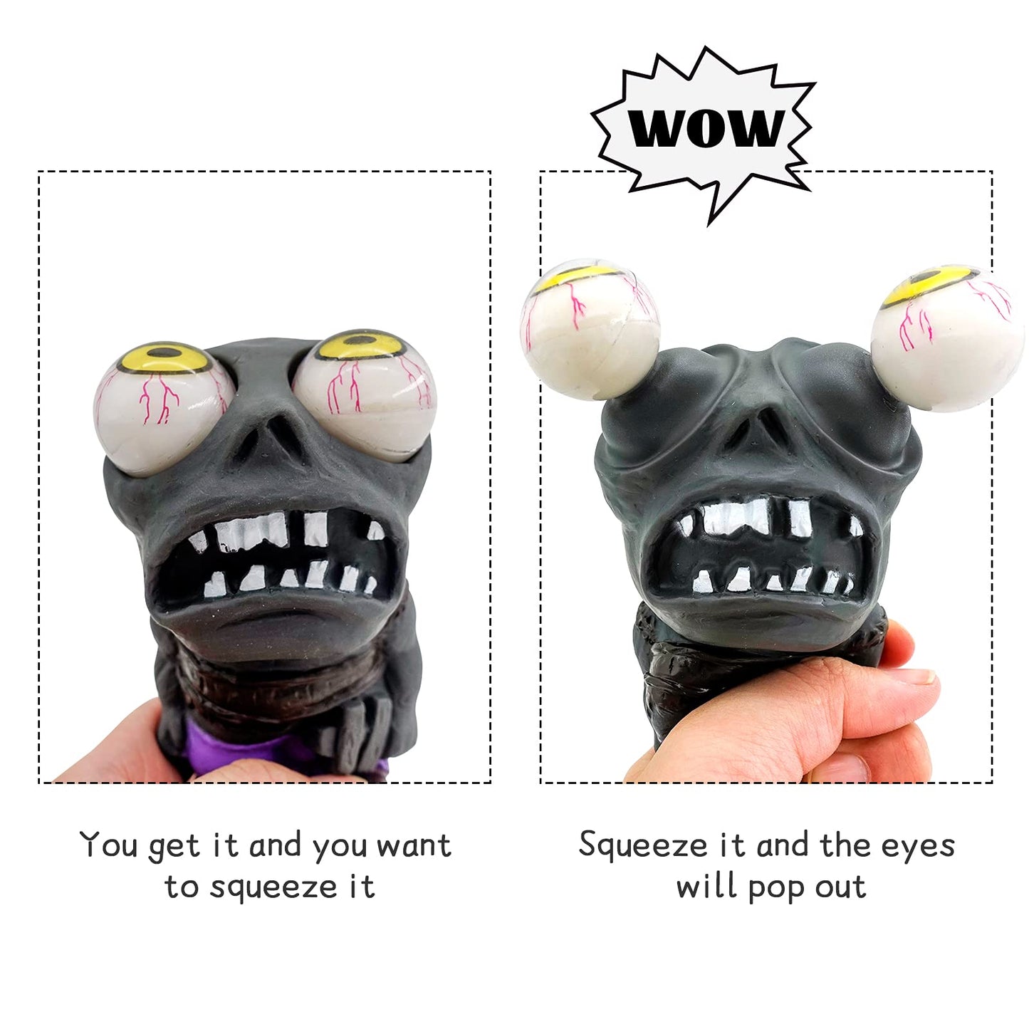 Squeeze Toy For Stress Reduction - Anxiety Reducer Sensory Play-Toys For Kids And Adults, Great For Kids With Autism Or Adhd - Gift For Boys And Girls ((Gray-Cat))
