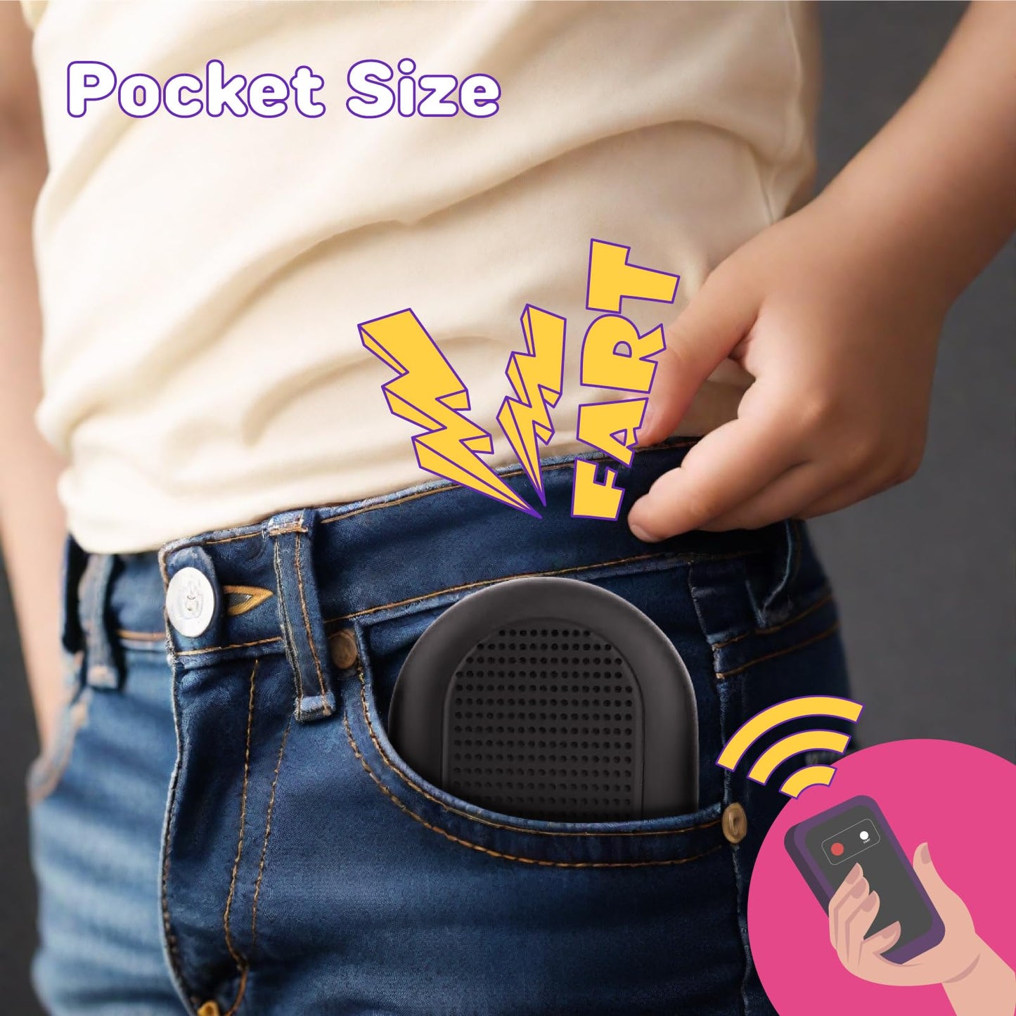 Fart Machine With Remote, Remote Controlled Fart Machine With Different Realistic Sounds Portable Farting Machine Toy Pranks Jokes Gag Gift For Kids Adults Pocket Size