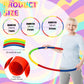 Syhood 12 Pcs Toy Color Hoop Plastic Detachable Adjustable Hoop Light Weight Exercise Fitness Equipment Toy Waist Ring for mature-themed Party  3 Sizes(Green  Pink  Yellow  Dark Blue)
