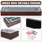 Wooden Cribbage Board Game Set  enhanced Wooden Board with Magnetic Lock and Metal Pegs  Strategy Card Game Cribbage - Travel Portable Cribbage Game Sets for Family