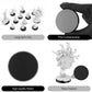 TITAWU 100PCS Miniature Bases+120PCS Adhesive, 25mm 28.5mm 32mm 40mm Mix 4 Different Sizes Textured Plastic Black Round Model Ba