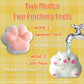 2Set Squishies Hamster & Fuzzy Cat Paw Squishies, Pinch Squishies For Adults Relieve Stress