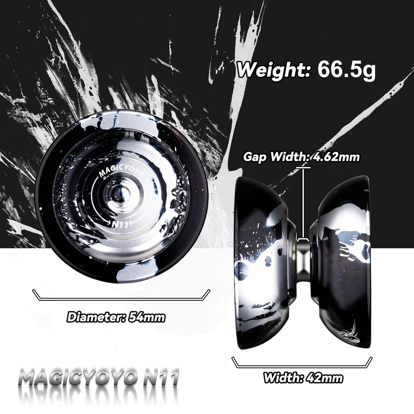 Magicyoyo Dual Purpose Yoyo N11 Responsive Yoyo For Kids, Professional Unresponsive Yoyo With Unresponsive Bearing For Advanced