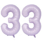 40 In Matte Purple Number Balloons Helium Foil Mylar Balloon Birthday Party Banquet Decoration Digital 33