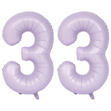 40 In Matte Purple Number Balloons Helium Foil Mylar Balloon Birthday Party Banquet Decoration Digital 33