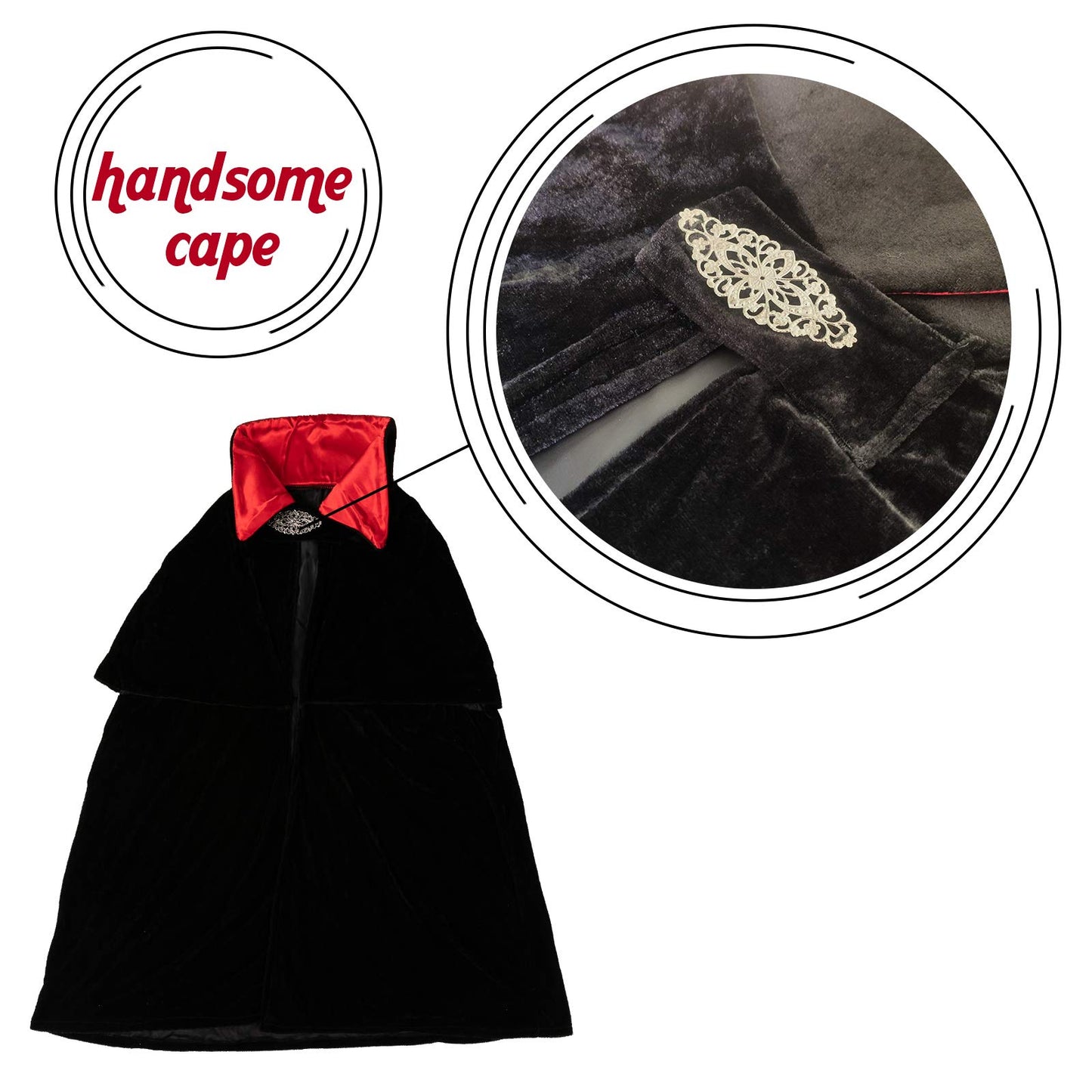 Funnlot Vampire Costume For Boys, Boys Vampire Costume Deluxe Vampire Toddler Kids Vampire Costumes For Boyshalloween Party Dress Up Role Play And Cosplay