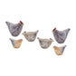 Melrose 85479 Chicken Figurine, Set of 3, 4.25-inch Height, Resin