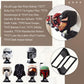 4 Pcs Black Wall Mount Display Stand Fits Lego Star Wars Helmet, Wall Mount Display Shelf, Compatible With All Standard Lego Hel