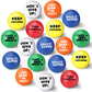 Chivao Motivational Stress Balls Colorful Small Foam Balls Anxiety Relief Toys Relieve Inspire Hand Exercise Toys Funny Stress R