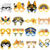 Pajean 32 Pcs Ancient Egyptian Decor Egypt Theme Eyeglasses Paper Glasses Frame Ancient Egypt Photo Booth Props Decorations Part