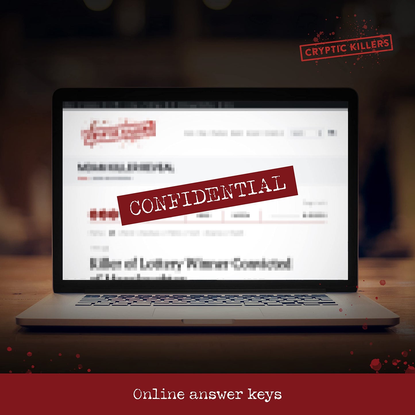 Cryptic Killers Murder in Market Hill - Unsolved Murder Mystery Game, Paper, Ideal for Parties & Date Nights