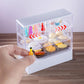 152Pcs Miniature Bakery Cake Stand Display Cabinet With Food Set Mini Counter Toy Supermarket Shelf Dessert For 1:12 Doll House
