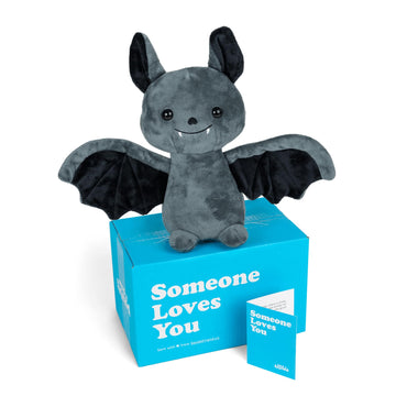 Sendafriend Binks The Bat Stuffed Animal Care Package, Someone Loves You Box, Great Gift For Any Reason (Love You Notecard)