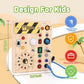 Toddler Toys Clock Busy Board With Led Light, Preschool Learning Activities Sensory Toys For Toddlers,Montessoti Toys For 1 2 3