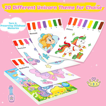 Feredo Kids Watercolor Painting Paper For Toddlers: Mess Free Paints Water Coloring Book, Unicorn Art And Craft Drawing Paper Fo
