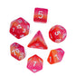 Hddais 7Pcs Lesbian-Pride Polyhedral Dice Set, Homosexual Flag D&D Dice For Dungeons And Dragons, Dnd Dice For Rpg And Other Tab
