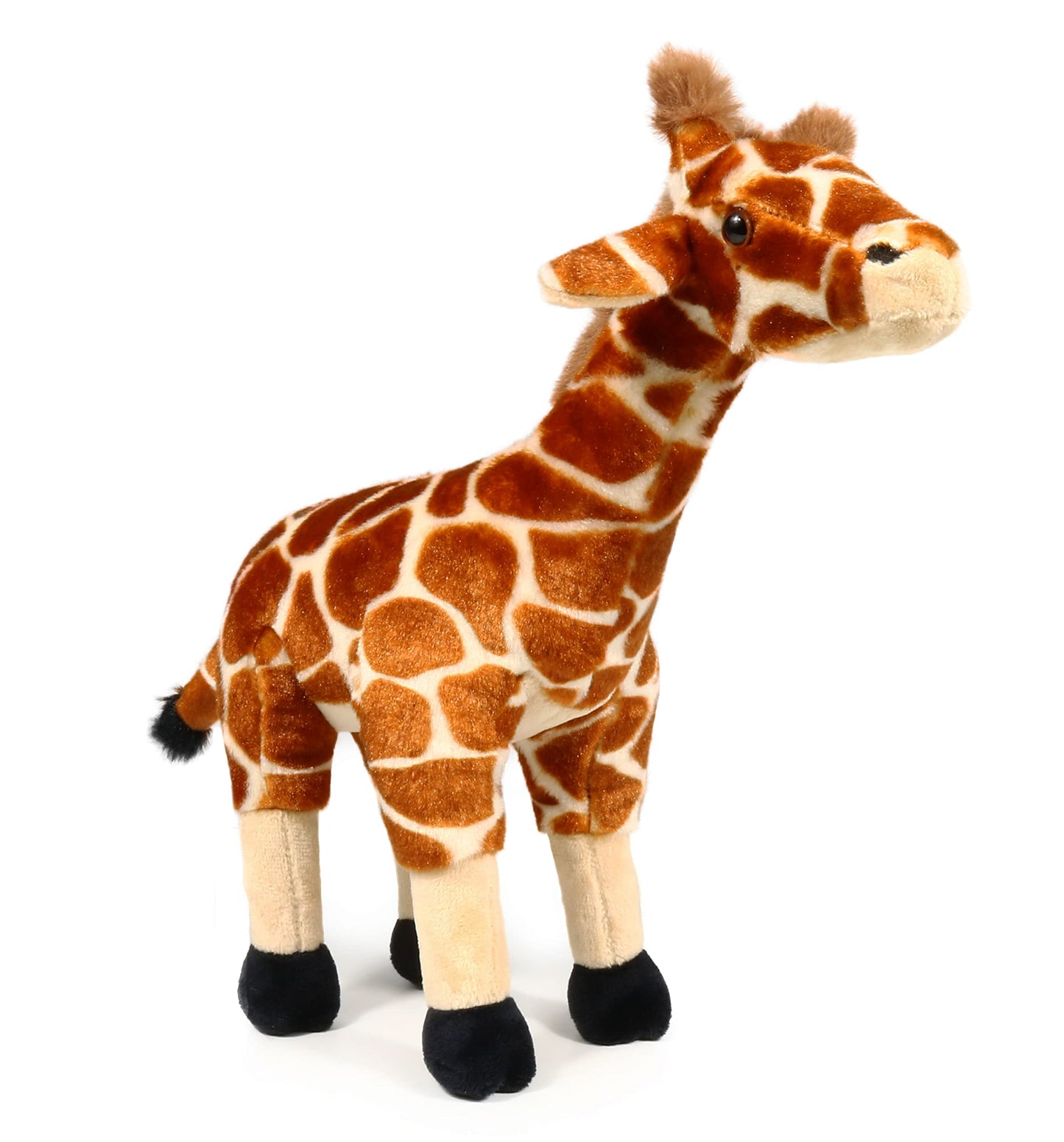 Ice King Bear Small Giraffe Plush Toy - 11 Inch Brown Stuffed Animal, Soft Polyester, Perfect for Zoo Family Collection