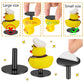 Duck Plug - 12Pcs Plastic Duck Holder Car, Rubber Duck Plug Ducks Display Fixed Mount Duck Holder, Self-Adhesive Duck Holder For