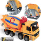 Liberty Imports 14'' Oversized Cement Mixer Truck Friction Powered Big Construction Vehicle Toy for Kids Pretend Play
