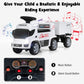 Olakids Kids Ride On Push Car, 2 In 1 Foot-To-Floor Sliding Truck With Detachable Trailer, Steering Wheel, Headlights, Music, Alarm Sound, Toy Walker Gift For Toddlers Age 1.5-3 Boys Girls (White)