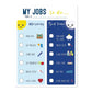Children Inspire Design Routine Chart for Kids, Morning & Bedtime Routine, Skills Development, Behavior Management, Wall Art, Ki