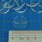 Litko Paper Miniature Bases | Slotted Paper Figure Holder | Compatible With Dungeons And Dragons | Game Card Stands (3Mm Clear Acrylic, 20Mm)