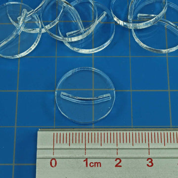 Litko Paper Miniature Bases | Slotted Paper Figure Holder | Compatible With Dungeons And Dragons | Game Card Stands (3Mm Clear Acrylic, 20Mm)