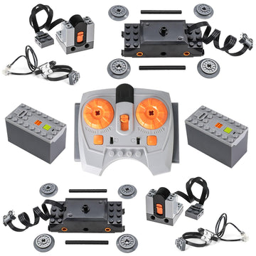 Brickbounty 21 Pcs Motor-Set Power-Functions Compatible With Lego, Motor Kit Technical Parts For Stem Assembled Building Block,